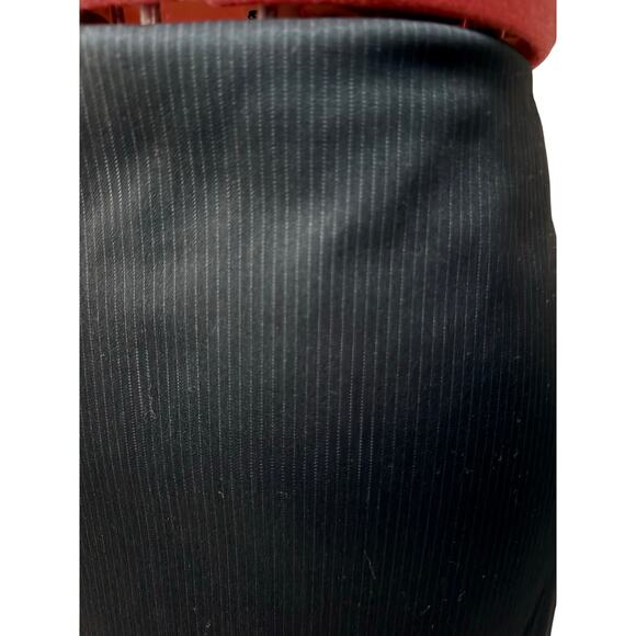 Emporio Armani Black Pinstripe Wool Blend Pencil Skirt - Size TG 42 (US 6-8) - Picture 2 of 7